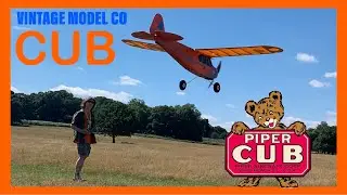 Vintage model company CUB! Flight highlights. #pipercub #vintagemodelcompany #rcplane