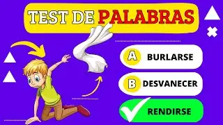 Test de PALABRAS 🧠🤓 Preguntas de Palabras ¿qué palabra es? | Trivia Palabras