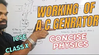 working of a c generator , icse class 10, concise physics