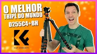 Tripé K&F Concept D255C4+BH-28L - Review Completo