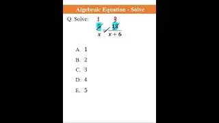 Algebraic Equation - Solve || Algebra || Mathematics #shorts #maths #algebra #mathpractice