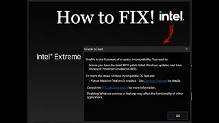 How to fix intel extreme tuning utility not working (virtual machine)