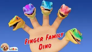 Finger Family Dinosaurs | Nursery Rhymes & Kids Songs | IshKids