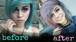 WHAT HAPPENS WHEN YOU DYE HAIR PINK OVER BLUE | Kylie The Jellyfish