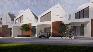 desain rumah kavling 70 tipe 40m2 #sketchup #enscape #fyp