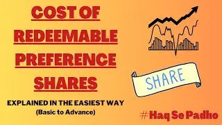 COST OF REDEEMABLE PREFERENCE SHARES