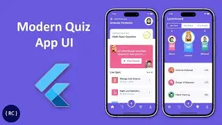 Modern Quiz App UI in Flutter | Modern Quiz Solo App | 1vs1 quiz App Template