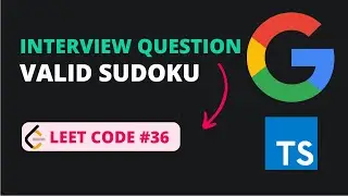 Valid Sudoku - Leet Code 36 - TypeScript