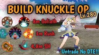 Toram Online | BUILD KNUCKLE DPS Lv280 Goliath Rush SH