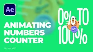 0 to 100% Animating Numbers Counter in After Effects Tutorial Beginner