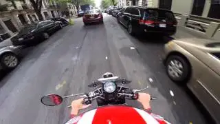 My ride into work, 7/14/2014. Vespa GTV 300ie.