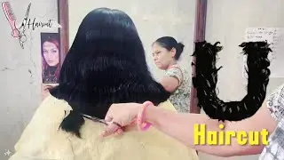 Easy to cut long Hair Cutting  #haircutting