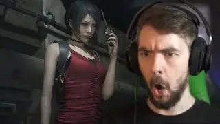 Jacksepticeye Reacts To Ada Wongs Red Dress In Resident Evil 2 Remake