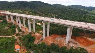 DUPLICATION OF BR 381 - VERY HIGH VIADUCT.