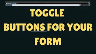 How To Create Animation CSS Toggle Buttons Form Using HTMLL | CSS