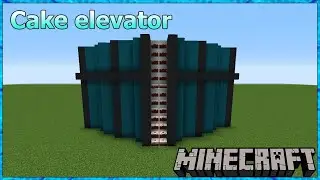 How to make a cake elevator in Minecraft (Fastest elevator)(java/mcpe)