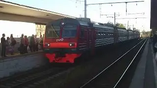 ЭД4М - 0373 - Прибытие на станцию Девяткино