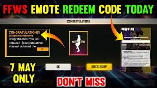 7 MAY FREE FIRE REDEEM CODE | TODAY REDEEM CODE FREE FIRE | FF REDEEM CODE TODAY 7 MAY