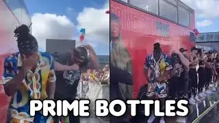 KSI & Logan Paul Targeted with Prime Bottles at Fan Meet-up