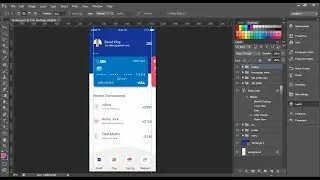 Banking App UI Design in Photoshop - Tutorial-1