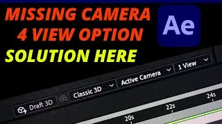 Missing 4 View Option from Composition panel  | After Effects Tutorial
