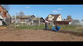Огород 2023г.начался.Фрезеровка земли под гряды.