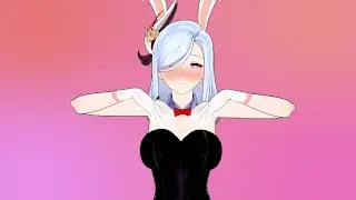 Shenhe Bunny girl😳😳 - Gomi Gomi -【MMD Genshin impact 4K | 60FPS】