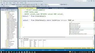 SQL BETWEEN Operator