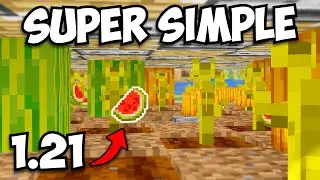Minecraft's BEST Automatic Melon & Pumpkin Farm | 1.21 Tutorial