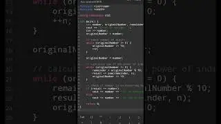 how to check Armstrong Number in C++ ... #programming #coding #computerscience #developer #shorts