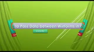 Pass Data Between Forms in C# |The Easiest Way|