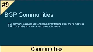 🔴  CCNP ENCOR - BGP Communities  ✅💻🧠