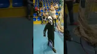 #badminton #sports #run #Halloween #kids #scary #бадминтон #ракетлон