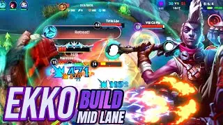 EKKO Mid Lane AP CARRY DOMINATION - Build, Runes & Gameplay
