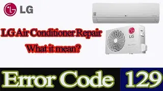lg air conditioner error code 129