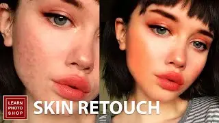 How to clean-retouch the skin on the face in Adobe Photoshop | Skin Retouching | Photoshop Tutorials