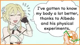 Body Discoveries with Albedo and Lumine  - Genshin Impact Comic Dub | IceTeaComics