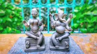 Lakshmi Ganesh idol making