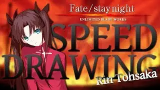 Speed Drawing Rin Tohsaka - Fate/stay night