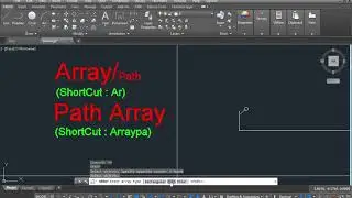 Path Array Command In AutoCAD In Hindi