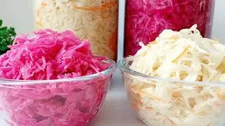 The most DELICIOUS Cabbage recipe! VERY EASY! How to Make Sauerkraut 