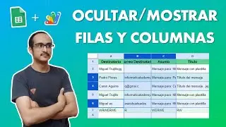 Como ocultar y mostrar filas y columnas en Google Sheets mediante Apps Script