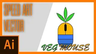 Carrot Mouse Vector | Speed art | Illustrator