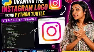 Drawing The Instagram Logo using Python Turtle || Step-by-step Tutorial 