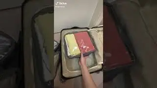Carry-on suitcase organization perfection | Clear Packing Cubes #shorts