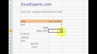 ExcelExperts.com - Excel Tips - Using the LEN function in Excel