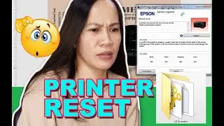 HOW TO RESET EPSON L3110 STEP BY STEP / FIX RED LIGHT BLINKING