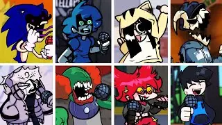 Hungry but Every Turn a Different Character Sings 🎶 FNF Hungry but Everyone Si
