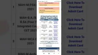 MHT-CET 2021 Admit Card Released | What about BE/B.Tech Admit Card ? 