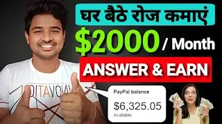 New Earning Website Today | Make Money Online 2022 | Answer and Earn Money Online $2000 Per Month